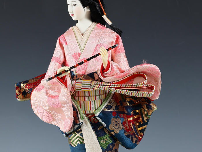Beautiful Craft Maker Japanese Traditional Flute GEISHA Doll Oyama Product