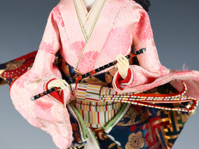 Beautiful Craft Maker Japanese Traditional Flute GEISHA Doll Oyama Product