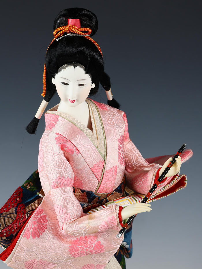 Beautiful Craft Maker Japanese Traditional Flute GEISHA Doll Oyama Product