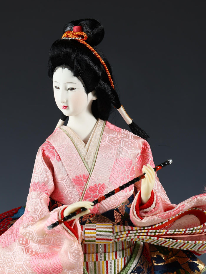 Beautiful Craft Maker Japanese Traditional Flute GEISHA Doll Oyama Product