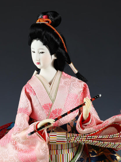 Beautiful Craft Maker Japanese Traditional Flute GEISHA Doll Oyama Product