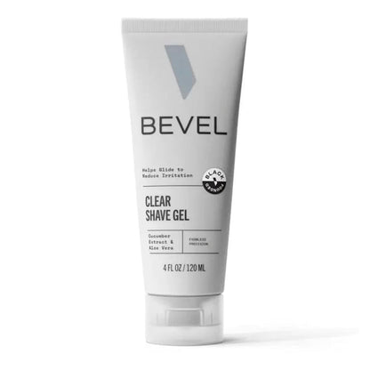 Bevel Clear Shave Gel Helps Glide to Reduce Irritation 4oz/ 120ml