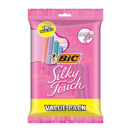 Bic Silky Touch 2 Blades Women's Disposable Razors 18pcs - ikatehouse