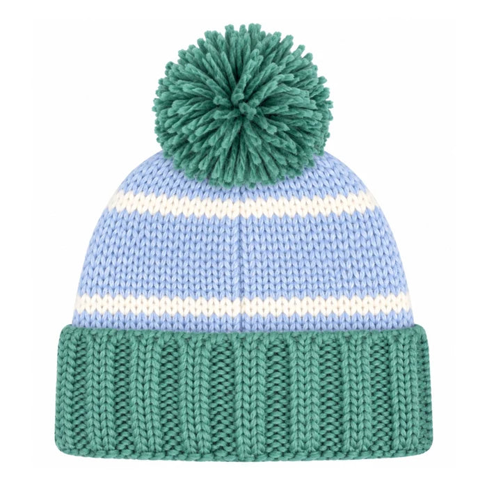 Bits & Bows Bobble Hat in Blue Golf