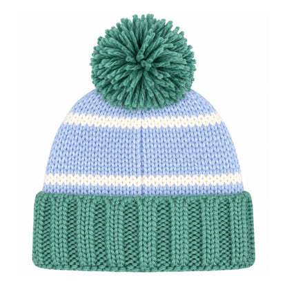 Bits & Bows Bobble Hat in Blue Golf