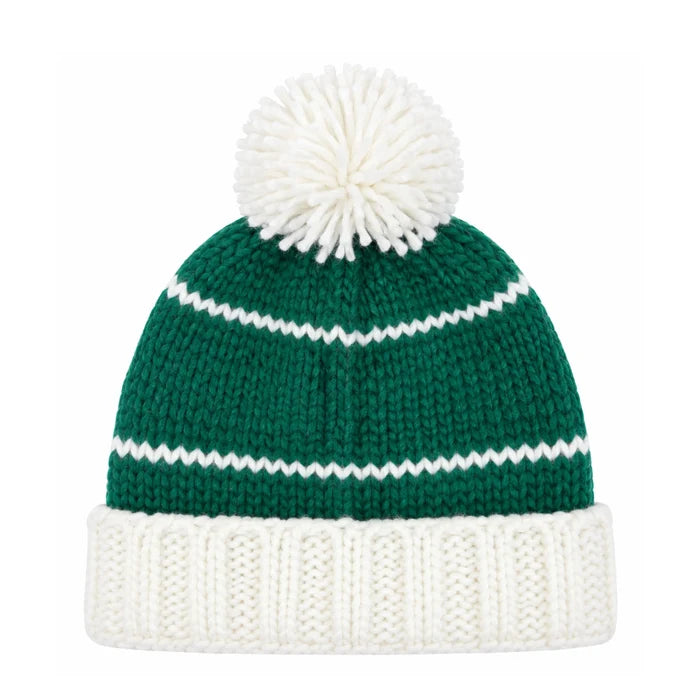 Bits & Bows Bobble Hat in Green Golf