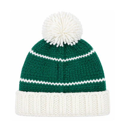 Bits & Bows Bobble Hat in Green Golf