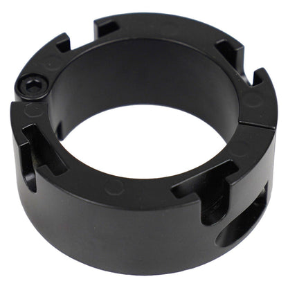 Black Aluminum Slatwall Collar - Stanchion Post Mounting Collar - Crowd Control Warehouse