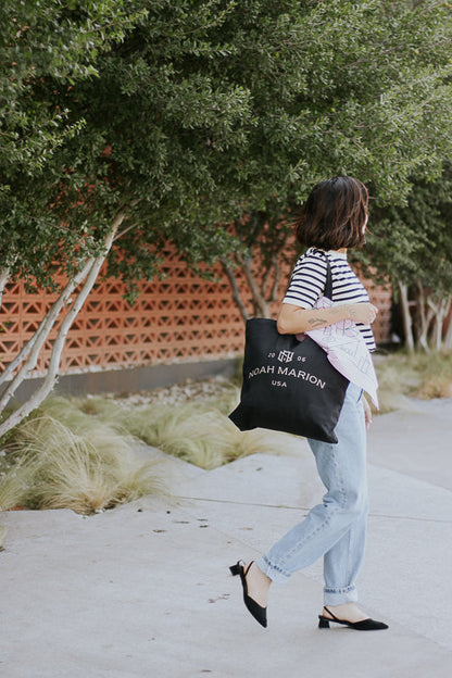 Black and Gold Tote