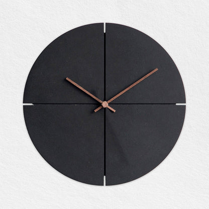 Black Wood Wall Clock