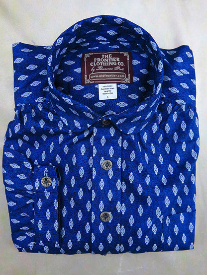 Blue Medallion Men's Victorian Shirt