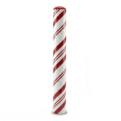 Bollard Cover Sox - Candy Cane