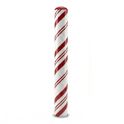 Bollard Cover Sox - Candy Cane