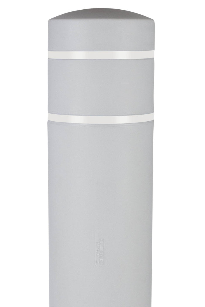 BollardGard Bollard Cover - Light Gray - Crowd Control Warehouse