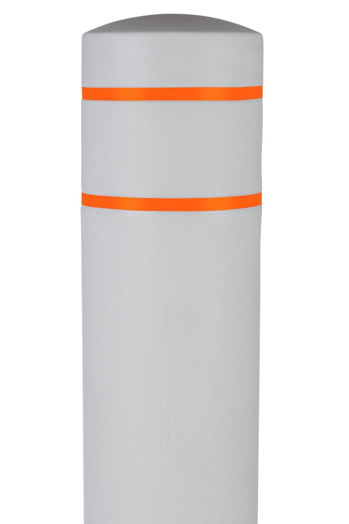 BollardGard Bollard Cover - Light Gray - Crowd Control Warehouse