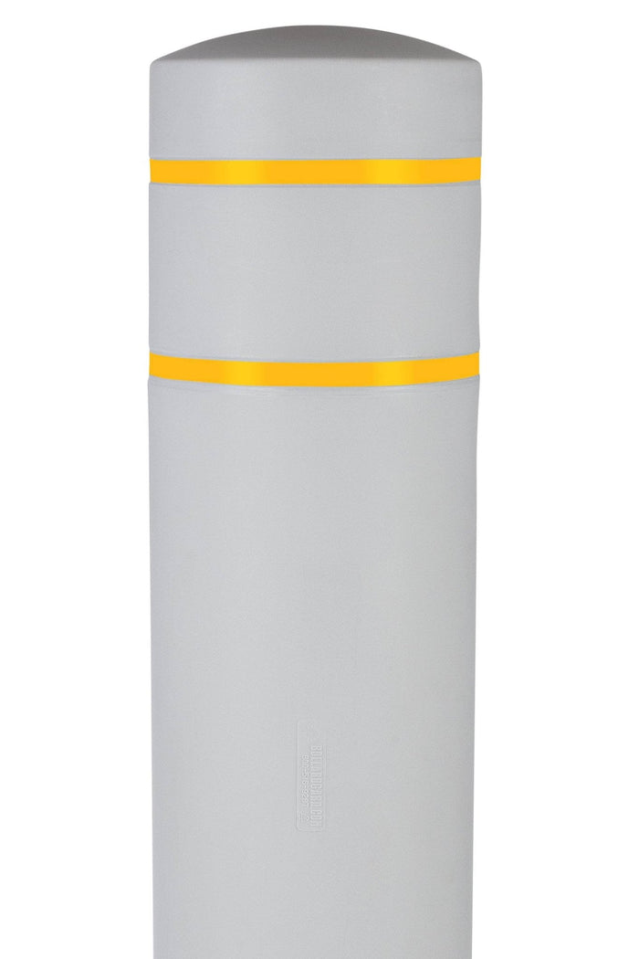 BollardGard Bollard Cover - Light Gray - Crowd Control Warehouse