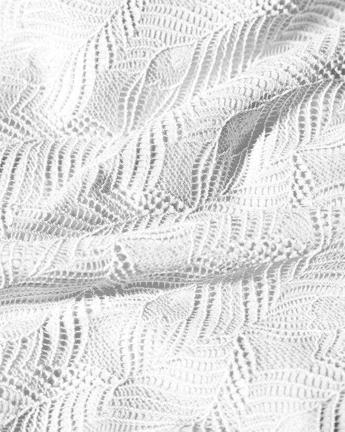 Fabric swatch of Bombshell - Lace White