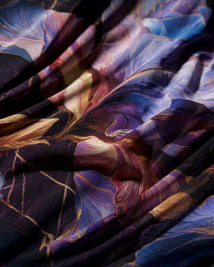 Fabric swatch of Bombshell Maxi Dress - Iris Marble