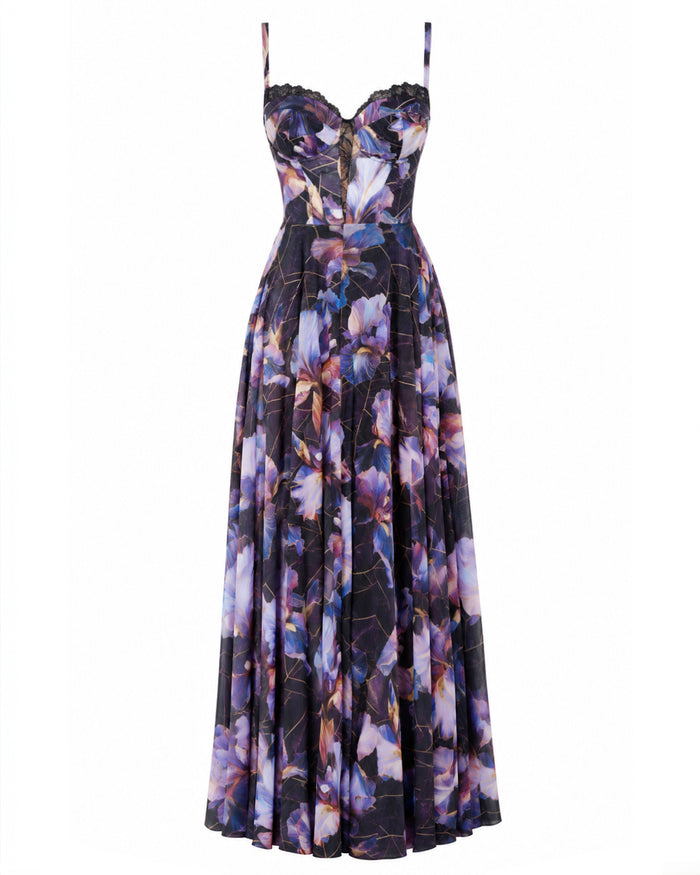 Outline image of Bombshell Maxi Dress - Iris Marble