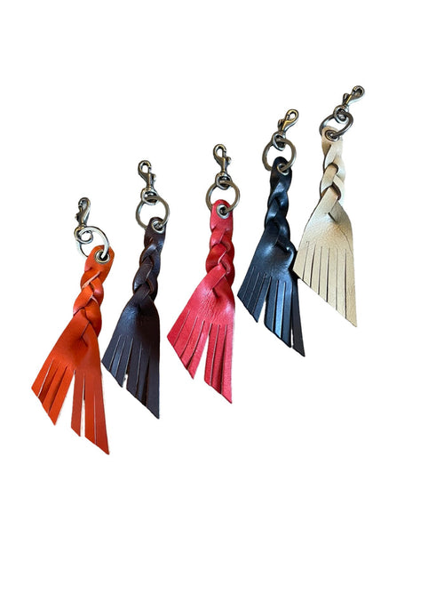 Braided/fringe keychain