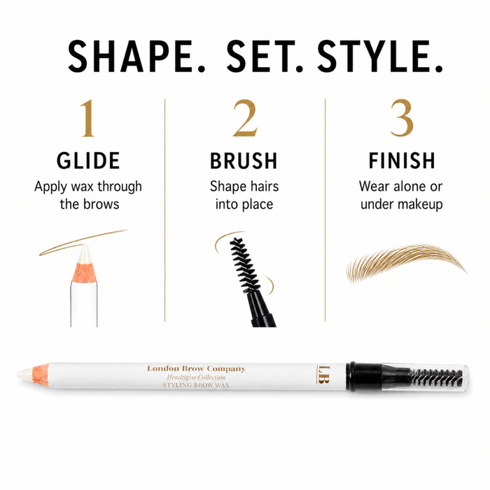 Brow Primer and Styling Pencil including Brush 2-in-1