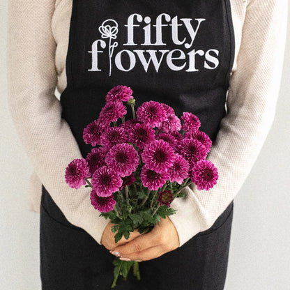 Burgundy Purple Micro Pom Cushion Apron - Image