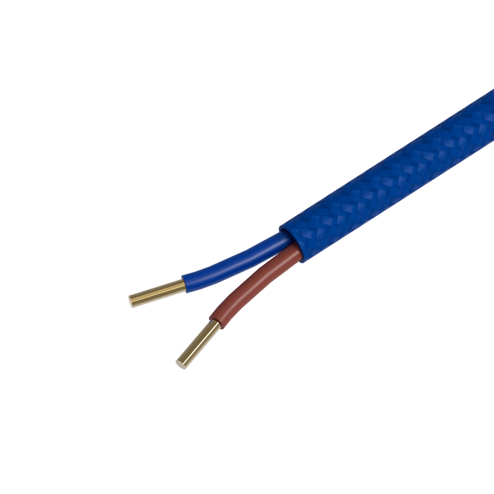 Calex Creations Fabric cable - Blue - 1.5meter