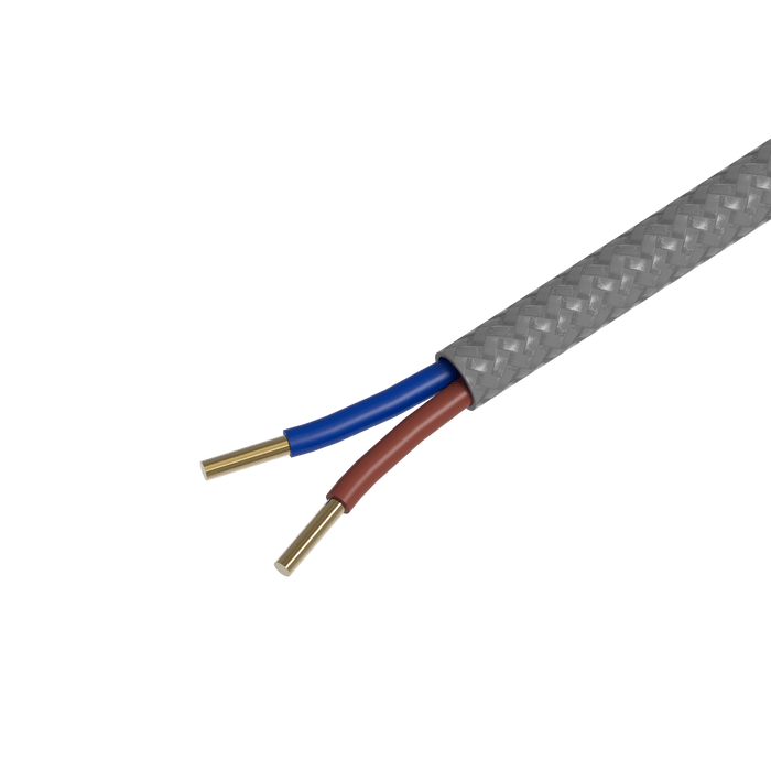 Calex Creations Fabric cable - Grey - 1.5meter