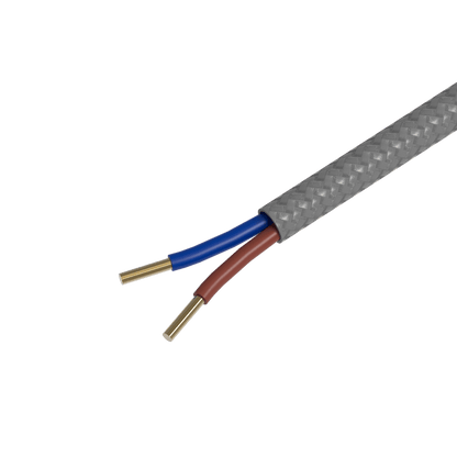 Calex Creations Fabric cable - Grey - 1.5meter