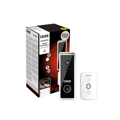 Calex Smart Battery Video Doorbell - excl SD card - incl Chime