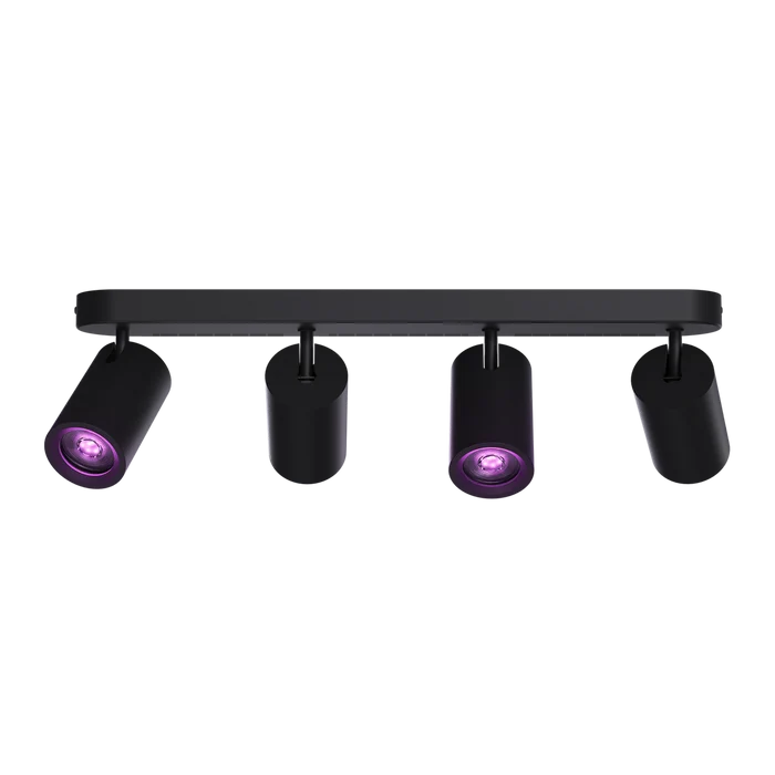 Calex Smart Ceiling Light - 4 Light Spot - Black