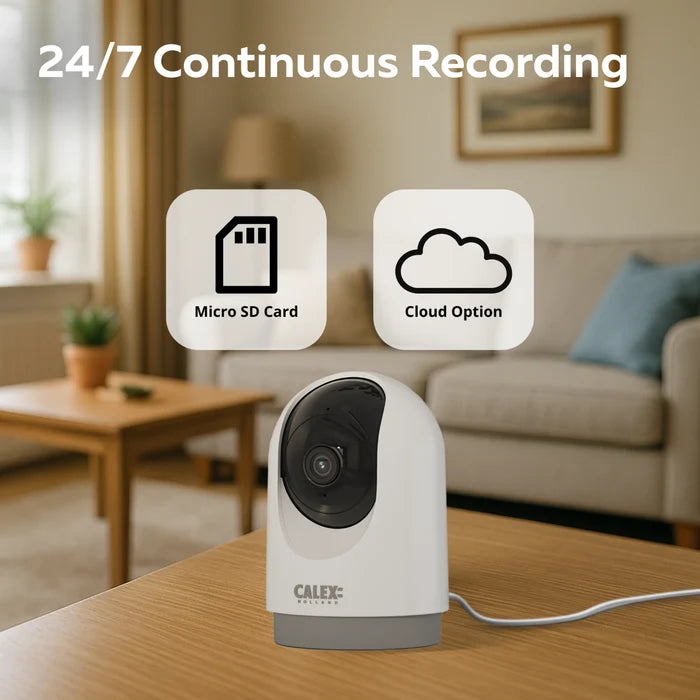 Calex Smart Indoor PTZ Camera - 2K - White