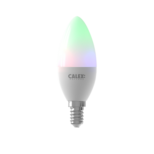 Calex Smart LED Bulb - E14 - B35 - 4.9W - RGB - White - Dimmable