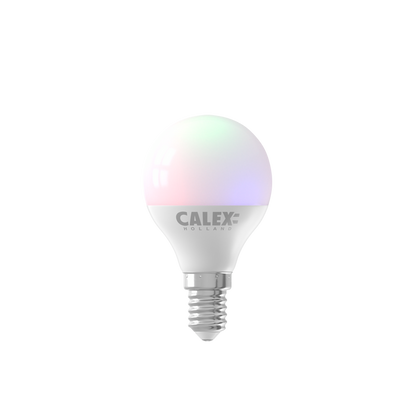 Calex Smart LED Bulb - E14 - P45 - 4.9W - RGB - White - Dimmable