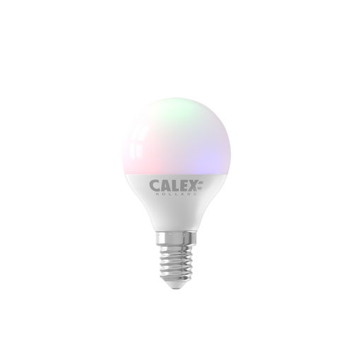 Calex Smart LED Bulb - E14 - P45 - 4.9W - RGB - White - Dimmable