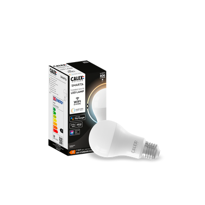 Calex Smart LED Bulb - E27 - A60 - 9.4W - White - Dimmable