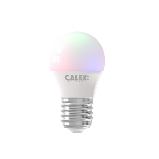 Calex Smart LED Bulb - E27 - P45 - 4.9W - RGB - White - Dimmable