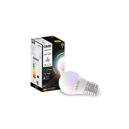 Calex Smart LED Bulb - E27 - P45 - 4.9W - RGB - White - Dimmable