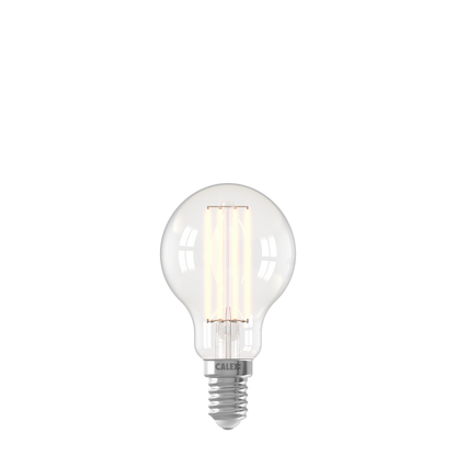 Calex Smart LED Bulb - Filament - E14 - P45 - Clear - 4.9W - Dimmable