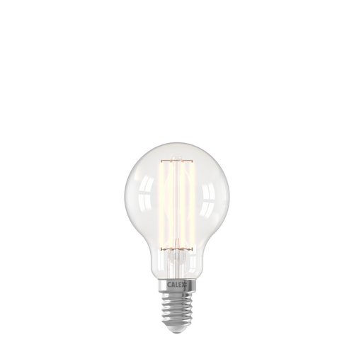 Calex Smart LED Bulb - Filament - E14 - P45 - Clear - 4.9W - Dimmable