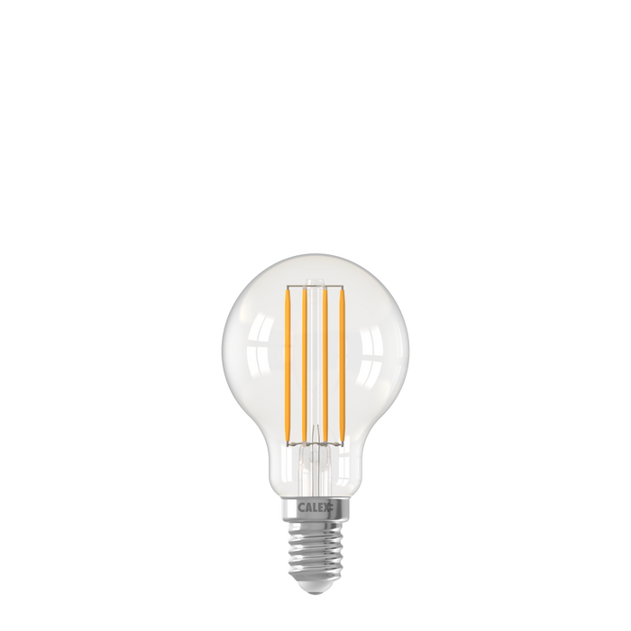 Calex Smart LED Bulb - Filament - E14 - P45 - Clear - 4.9W - Dimmable
