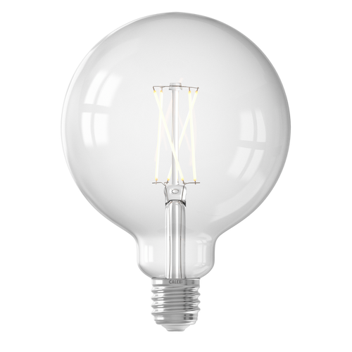 Calex Smart LED Bulb - Filament - E27 - G125 - Clear - 7W - Dimmable