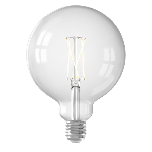 Calex Smart LED Bulb - Filament - E27 - G125 - Clear - 7W - Dimmable