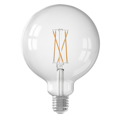 Calex Smart LED Bulb - Filament - E27 - G125 - Clear - 7W - Dimmable