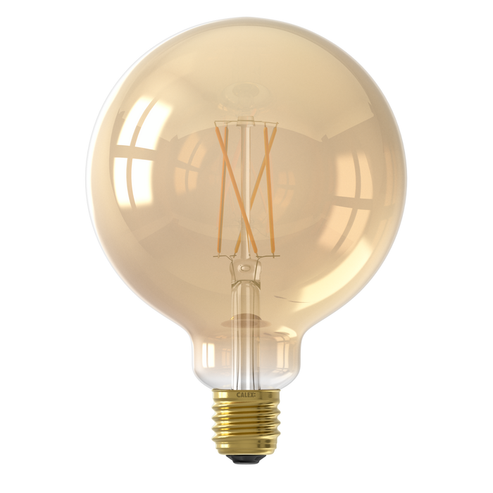 Calex Smart LED Bulb - Filament - E27 - G125 - Gold - 7W - Dimmable