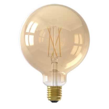 Calex Smart LED Bulb - Filament - E27 - G125 - Gold - 7W - Dimmable