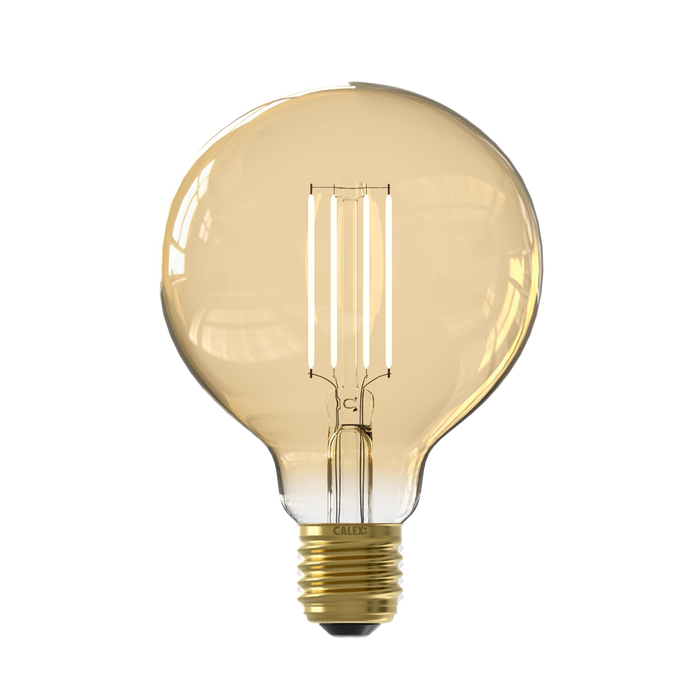Calex Smart LED Bulb - Filament - E27 - G95 - Gold - 7W - Dimmable
