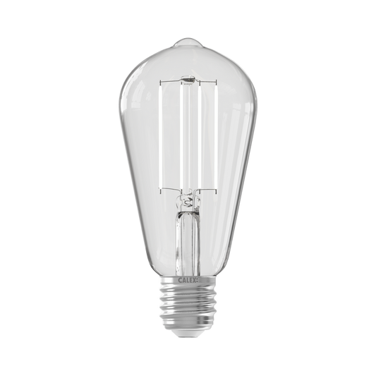 Calex Smart LED Bulb - Filament - E27 - ST64 - Clear - 7W - Dimmable