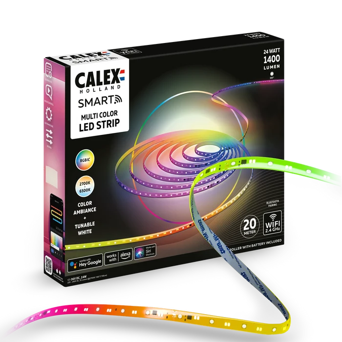 Calex Smart Led Strip Light - 20m - RGBCCTIC
