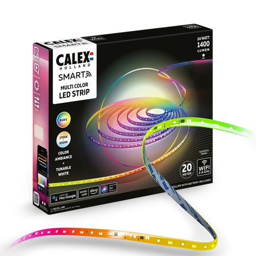 Calex Smart Led Strip Light - 20m - RGBCCTIC